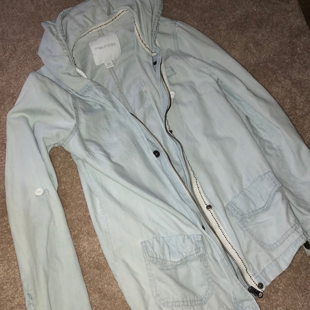 Denim utility jacket